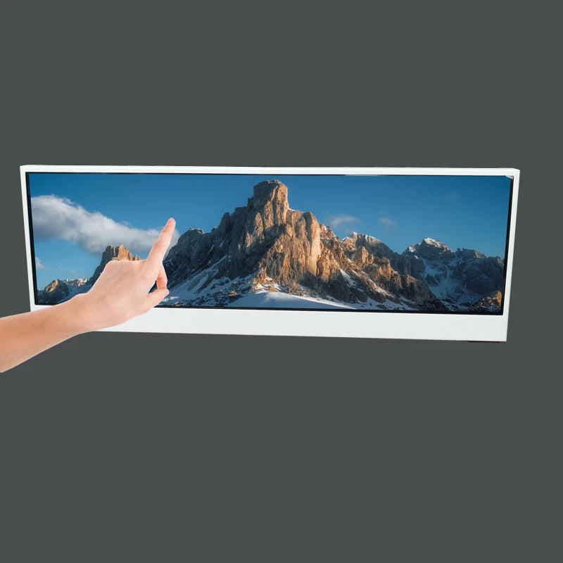 14 Inch Strip Touch Monitor, 4K3840X1100IPS, Game Console, Industrial Control Screen, WIN Raspberry Pi Android Phone, Type-c
