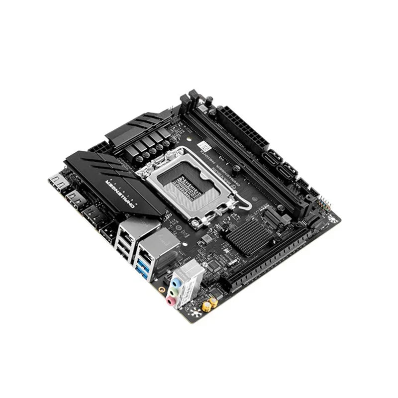 H610 ITX Motherboard Set With Core 12th/13th Gen CPU 2*16GB 32GB 3200Mhz DDR4 Memory Support 2LAN MS-Challenger DIY Kit