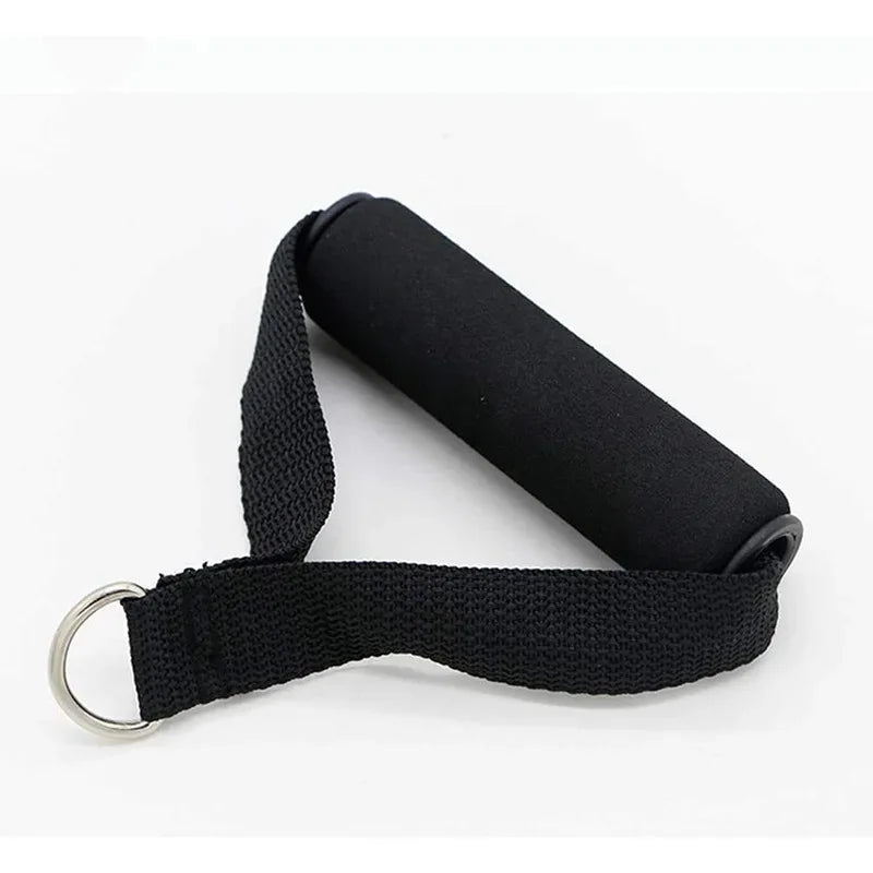 Fitness Resistance Bands Handles Gym Anti-slip Grip Strong Nylon Webbing Grip Puller Handle Heavy Duty Cable Machine Workout