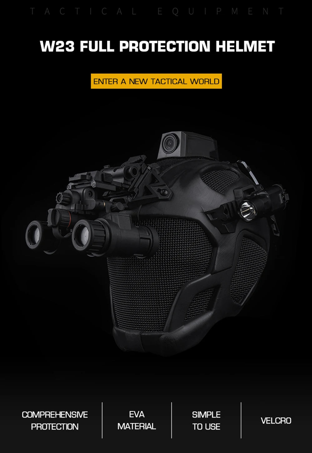 Full Protection Tactical Helmet Militar Hunting Airsoft Paintball CS Steel Mesh Safety Face Mask EVA Lightweight Punk Cosplay