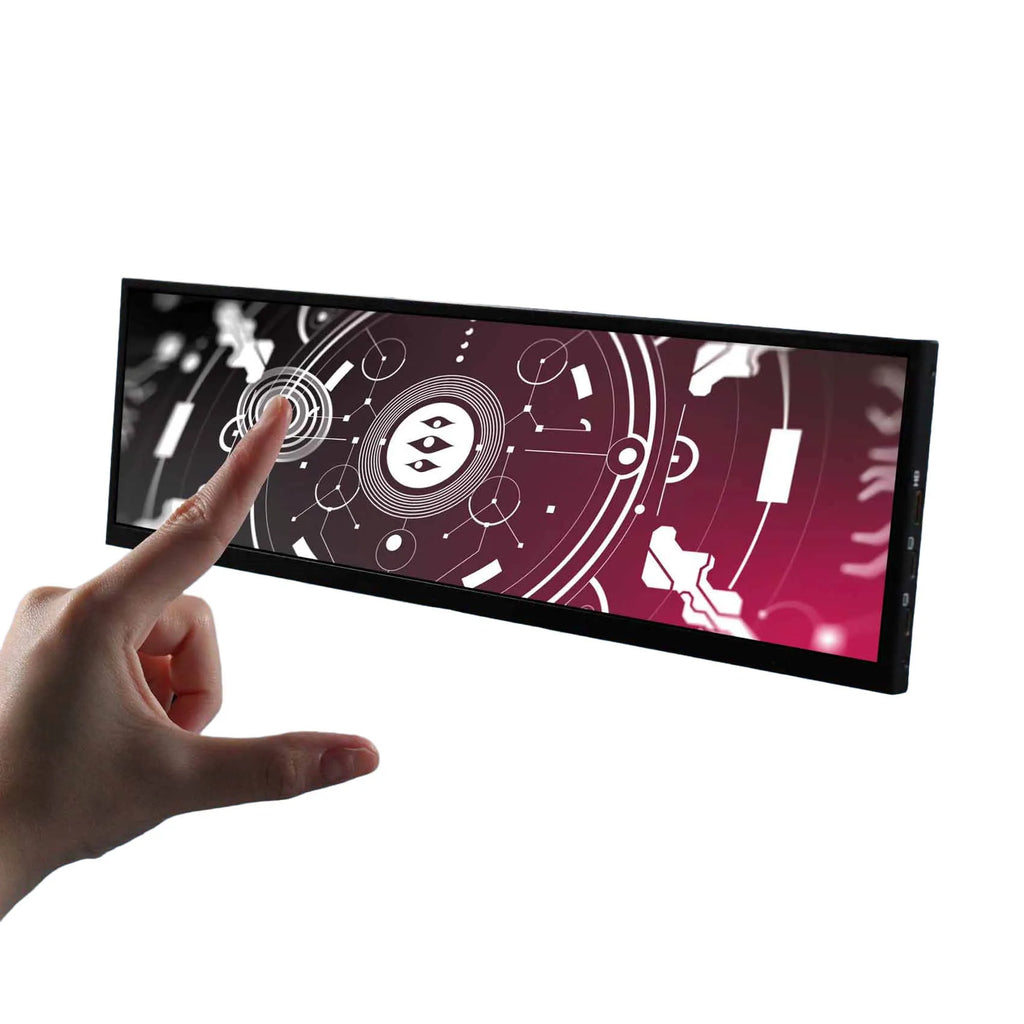 14.5inch 2560x720 2K IPS Touch LCD Monitor ,Type C HD-MI Video Input With Metal Shell
