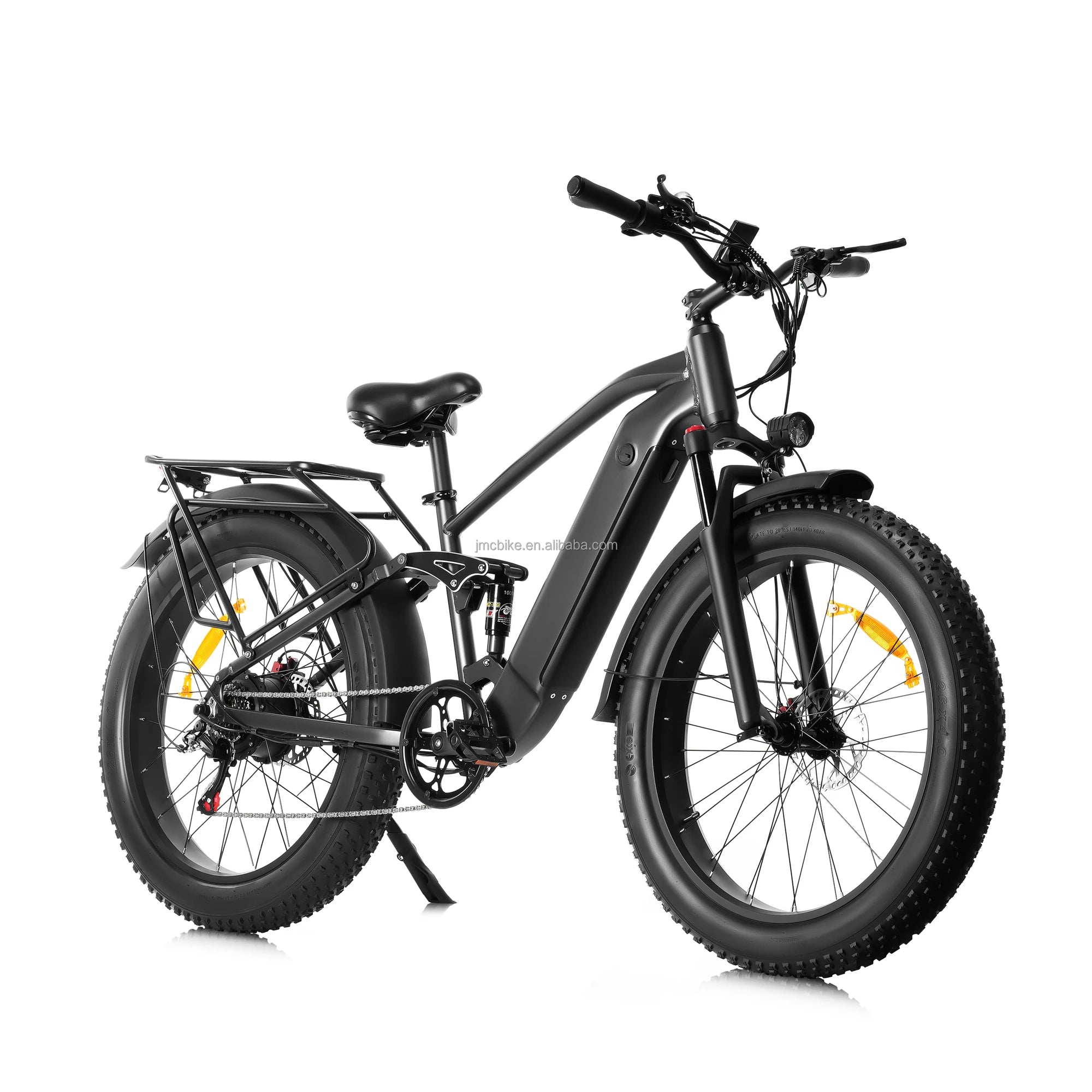 All Terrain 26-Inch Wheel Size Electric Hybrid Bike Steel Frame 1000W E-Bicycle Shimano Lithium Fat Tire Mountain Bike