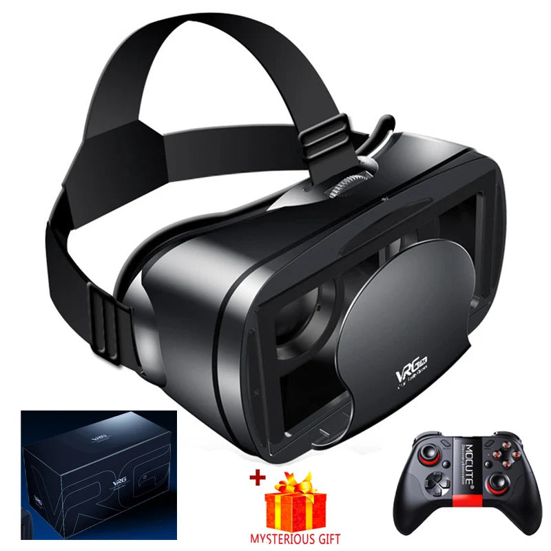 Virtual Reality Glasses 3D VR Headset Smart 7 Inches Helmet for Smartphones Phone Android iPhone Lenses Binoculars Goggles Viar