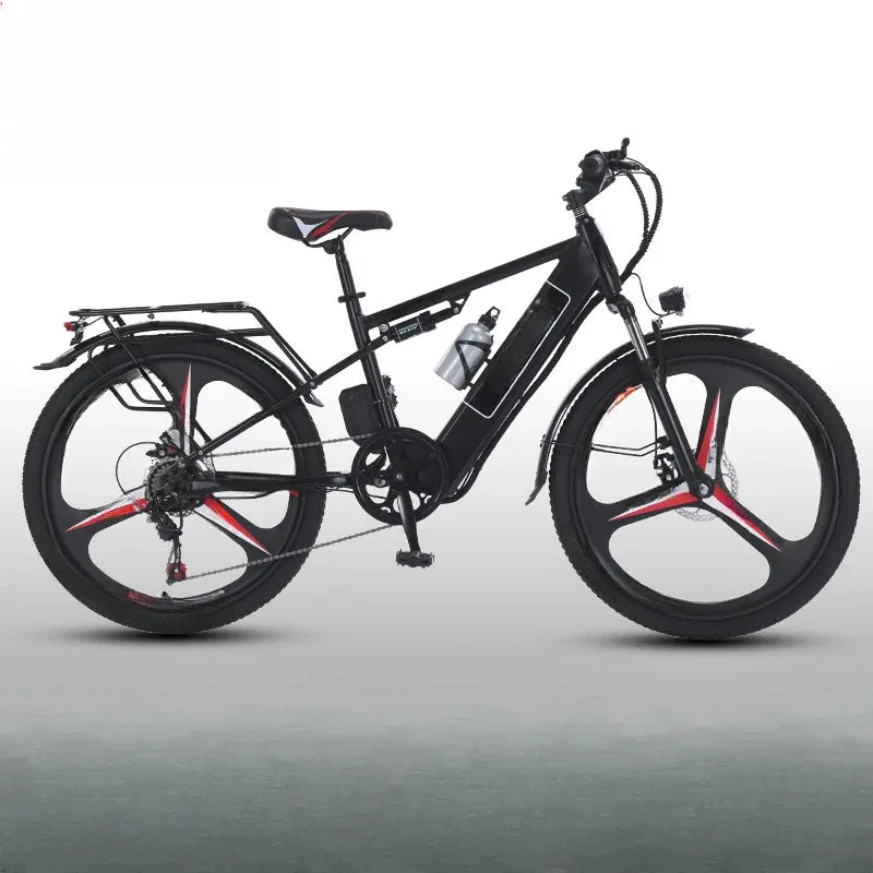 Ebike 400W motor 48V 30AH lithium battery 26-inch tire electric bicycle, urban commuting and transportation adult electric bike