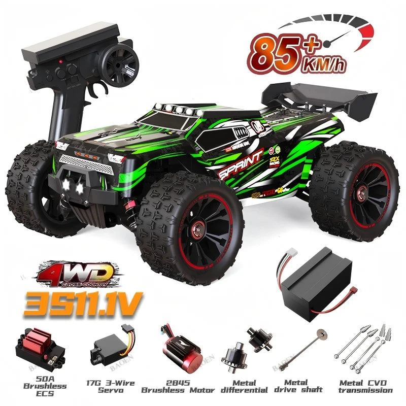 4WD Remote Control Car Off Road 4x4 RC High Speed Buggy Truck Super Brushless 50 or 85KM/H Fast Drift Racing Toy Kids Adults