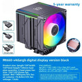 Universal CPU Air Cooler, 8 Heat Pipes Dual Tower Heatsink with Digital Display, Compatible with LGA1700/1851/AM5 Sockets