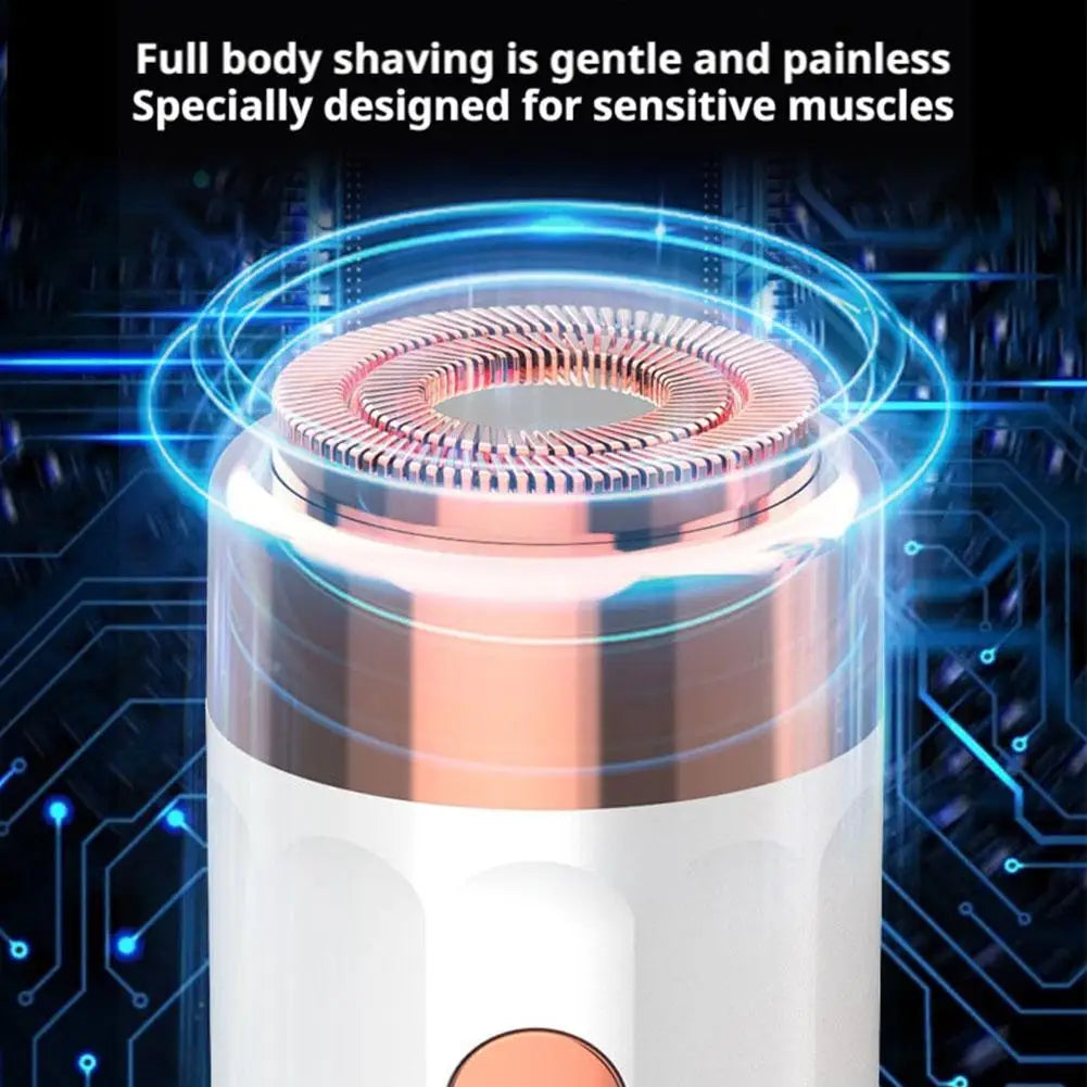 Electric Epilator & Shave 2-in-1 Electric Hair Removal Device For Women Painless Waterproof Private Parts & Facial Hair Removal