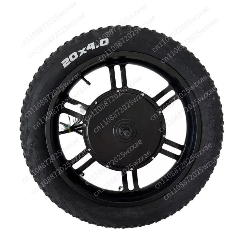 20 Inch Brushless Gearless 48V 60V 72V 1500W Off-road Fat 20x4.0 20x4 1/4 Tire   Bike Bicycle Snowbike Hub Motor