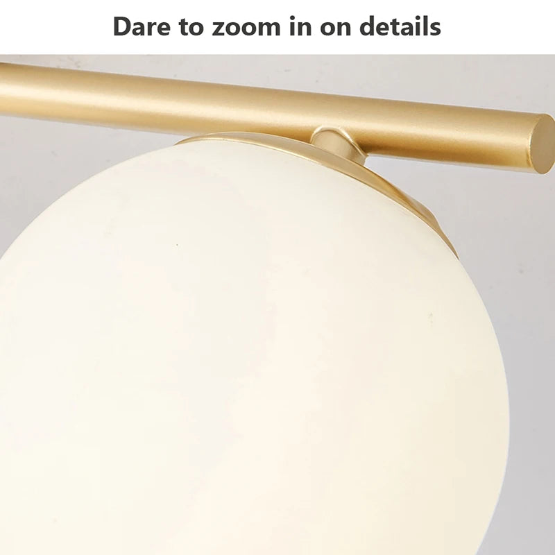 LED G9/E27 Wall Lamp Milky White Glass Ceiling Light Gold and Black Corridor and Passageway Light Minimalist Modern LED Lighting