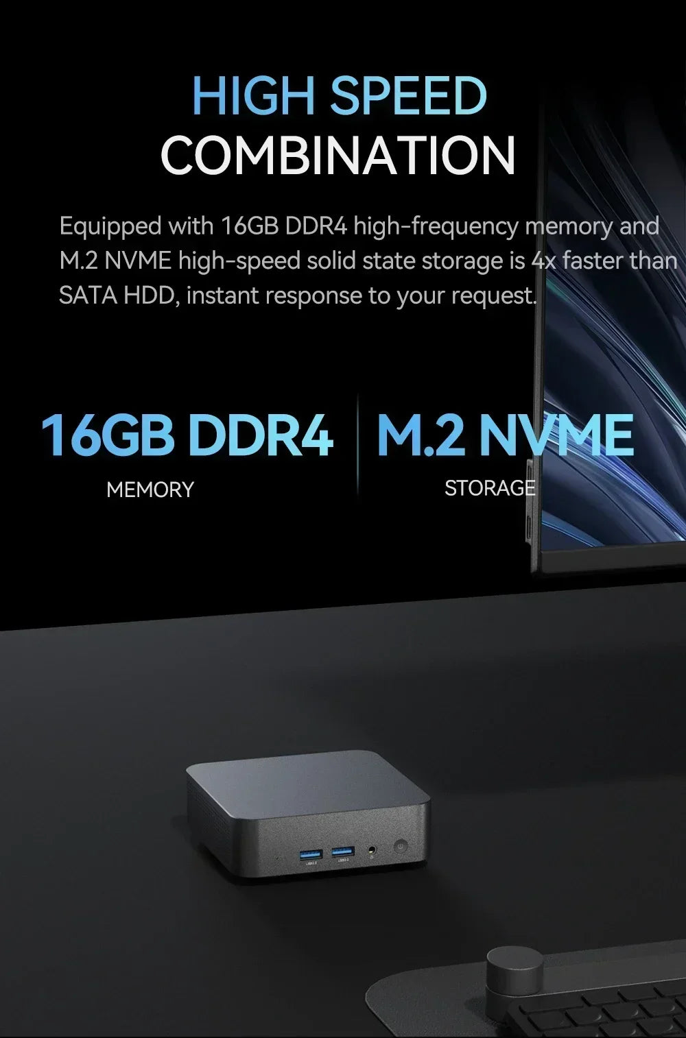 Portable Gamer Desktop Mini PC Intel Core i9 9900U 16G RAM 1TB SSD Windows 11 Wifi6 Mini Computer Business Office Desktop PC