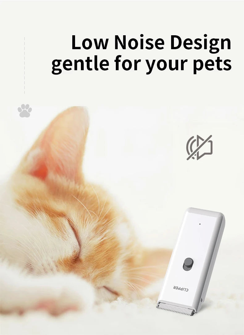 Pet grooming hospital for cats and dogs, low-noise electric push shear, electric waterproof, professional wireless shaving
