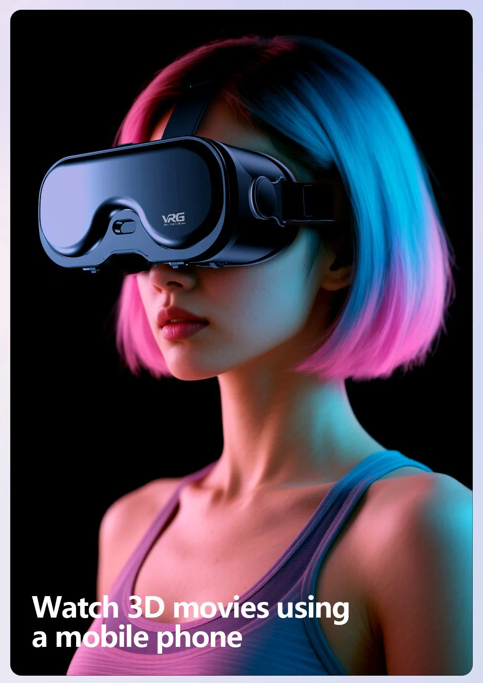 Virtual Reality 3D Glasses VR Devices Headset Helmet Lenses For iPhone Android Smartphone Mobile Viar Video Game VR All-In-One