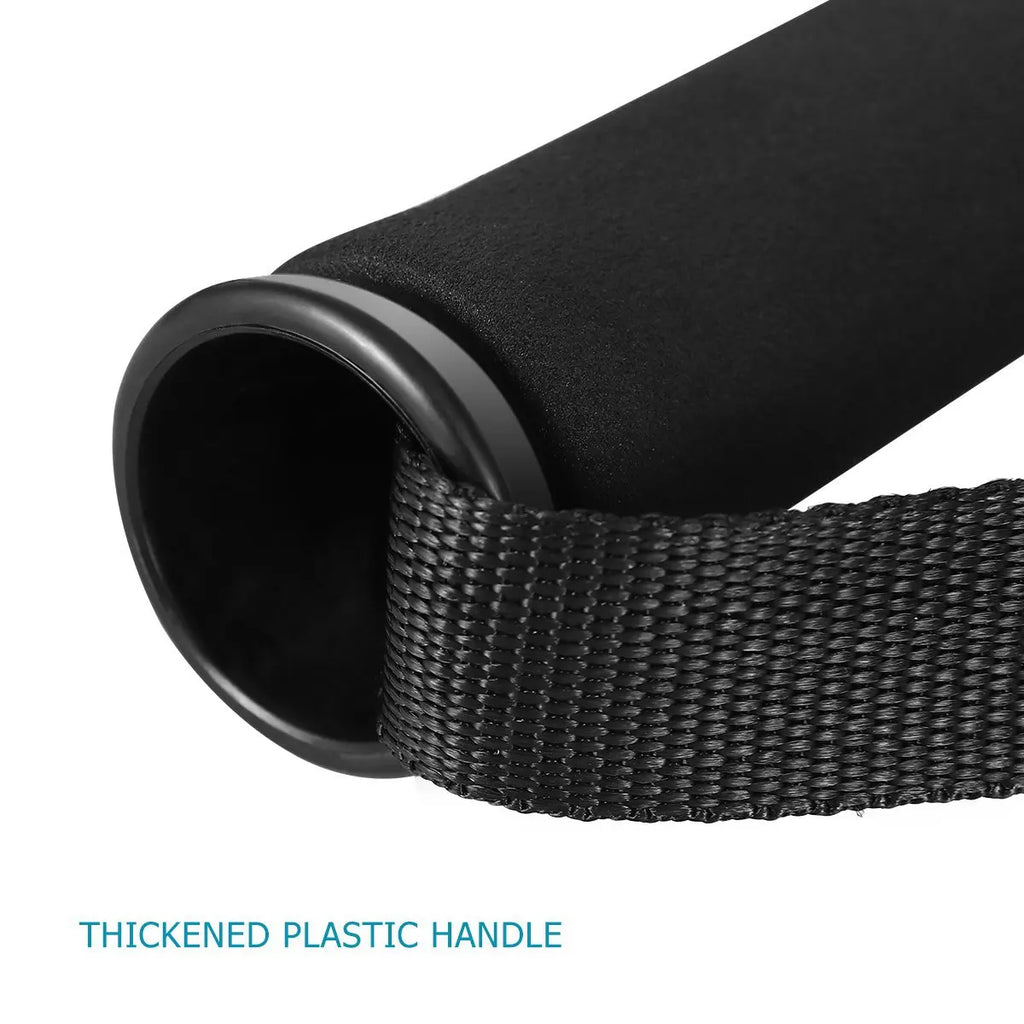 Fitness Resistance Bands Handles Gym Anti-slip Grip Strong Nylon Webbing Grip Puller Handle Heavy Duty Cable Machine Workout