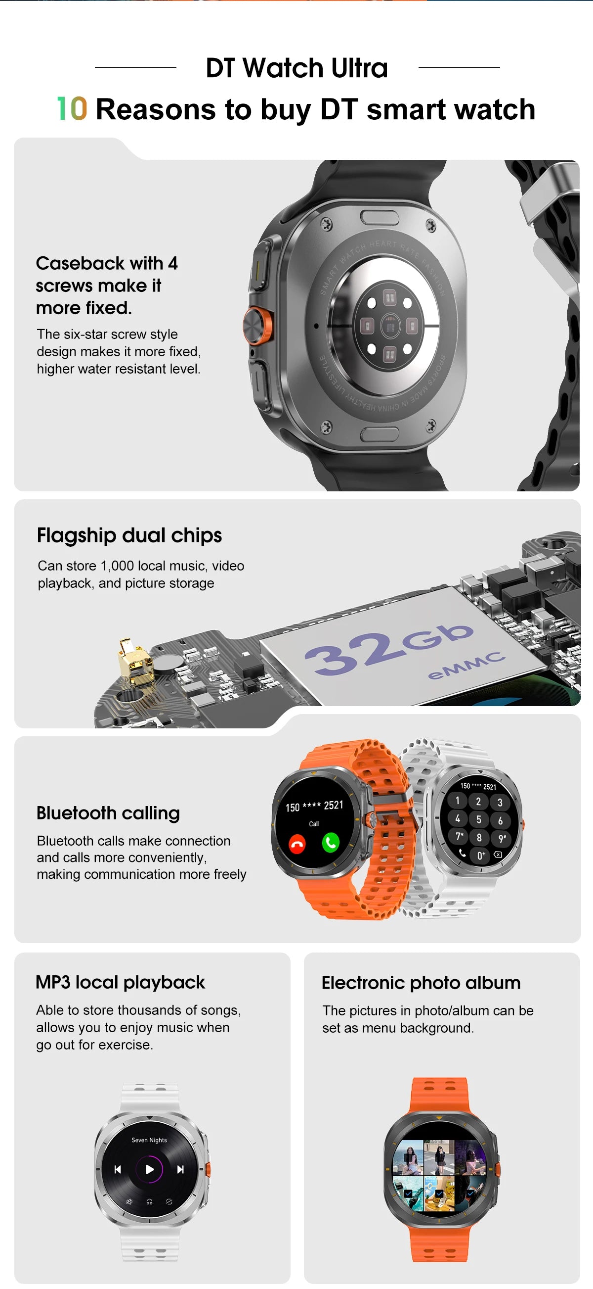 Smart Watch 7Ultra for Men ChatGPT Compass NFC 360*360 AMOLED Screen Heart Rate Monitor Bluetooth Call IP68 Waterproof Smartwat