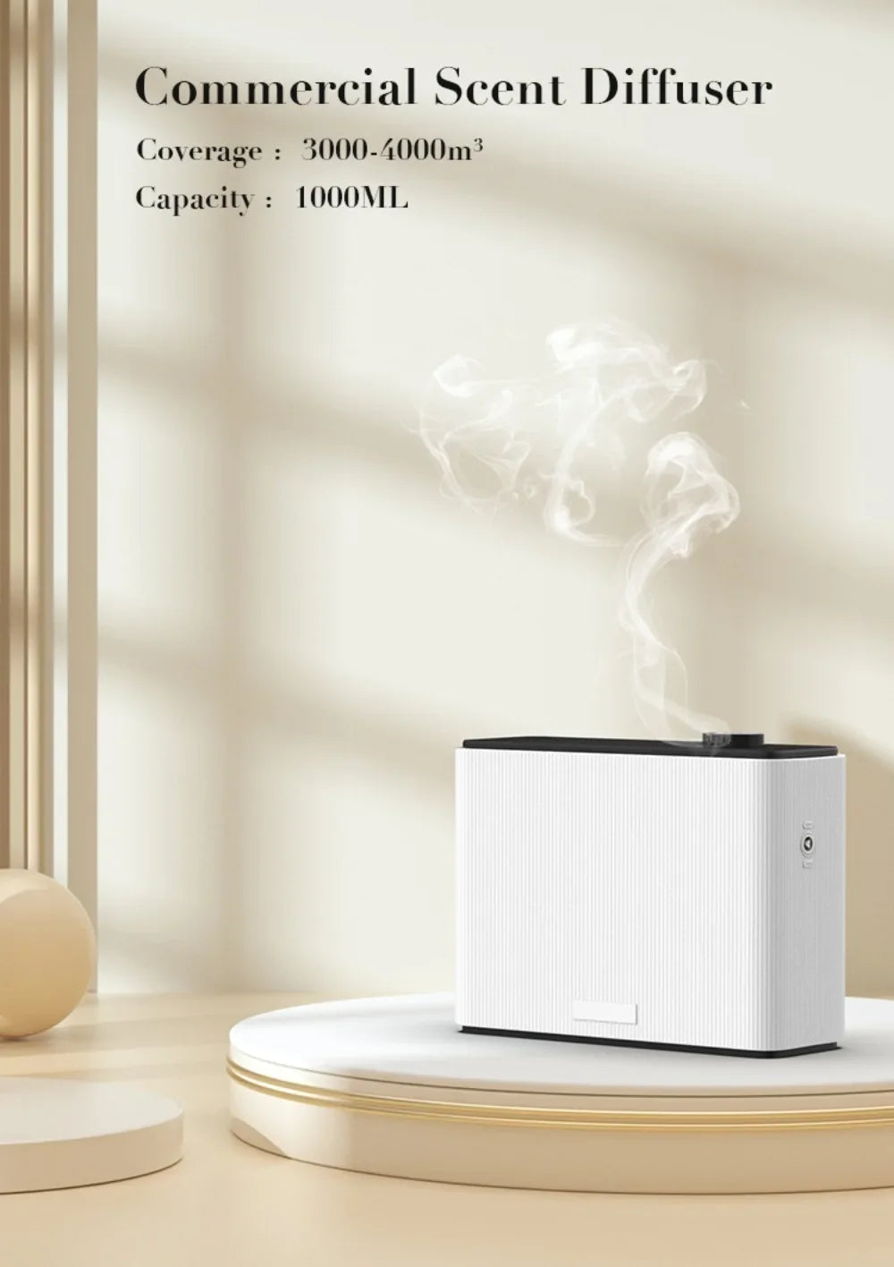 Commercial Essential Oil Diffuser Large Area Intelligence WiFi Bluetooth Waterless Aroma Diffuser Cold Mist Scent Machine Home