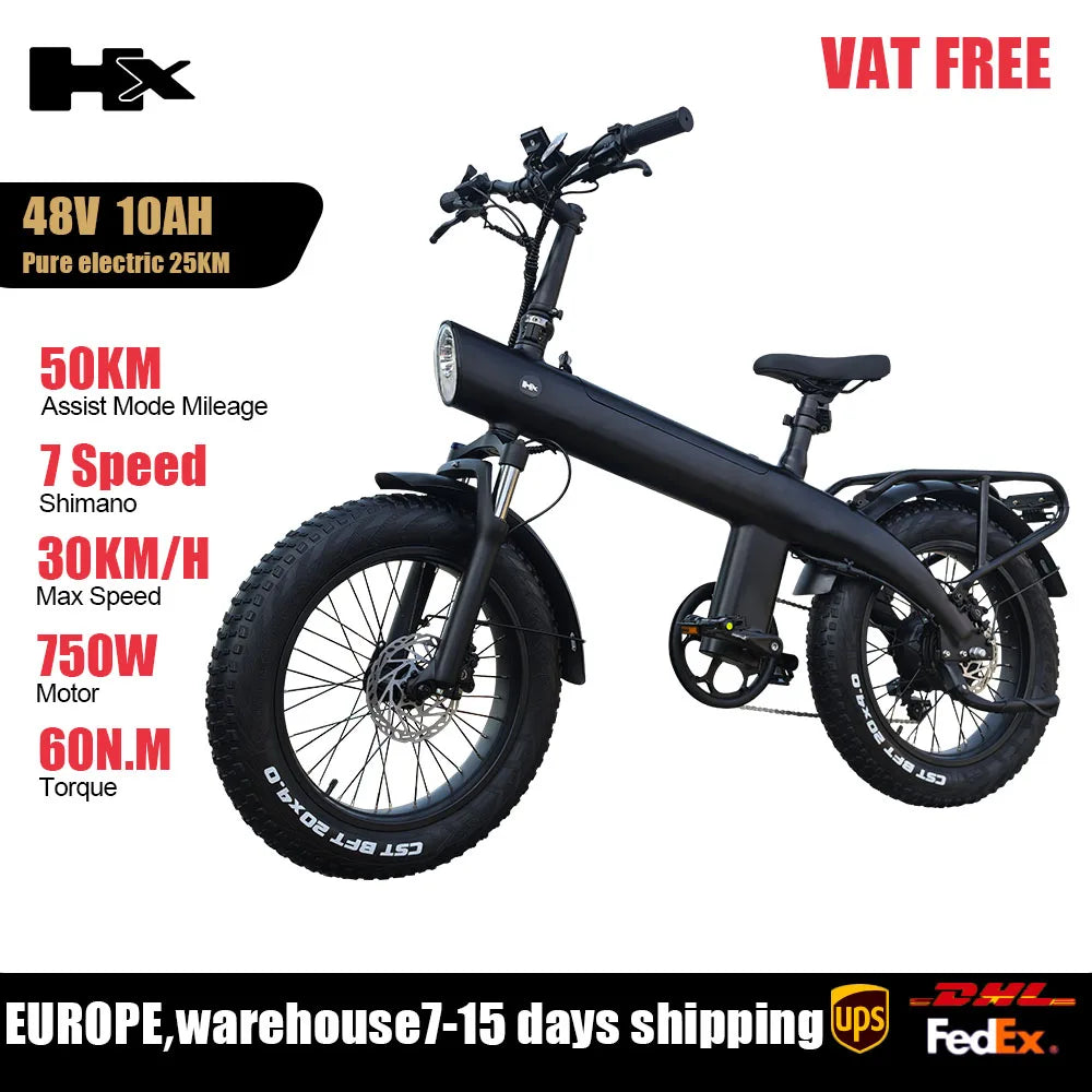 HX Q3 All-Terrain Electric bike 48V 20Ah electric bike 20 Inch Fat Tire ebike 2000W Electric bicycles electric dirt bike e bike