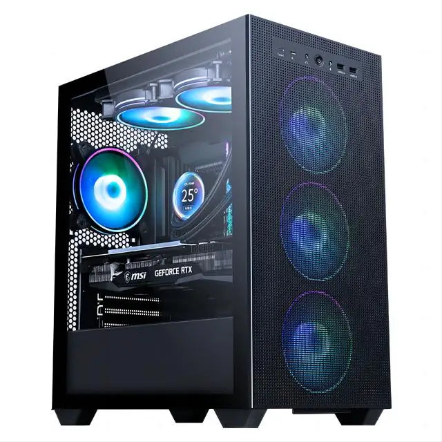 Computer chassis desktop, full side ventilation dust water-cooling chassis back line