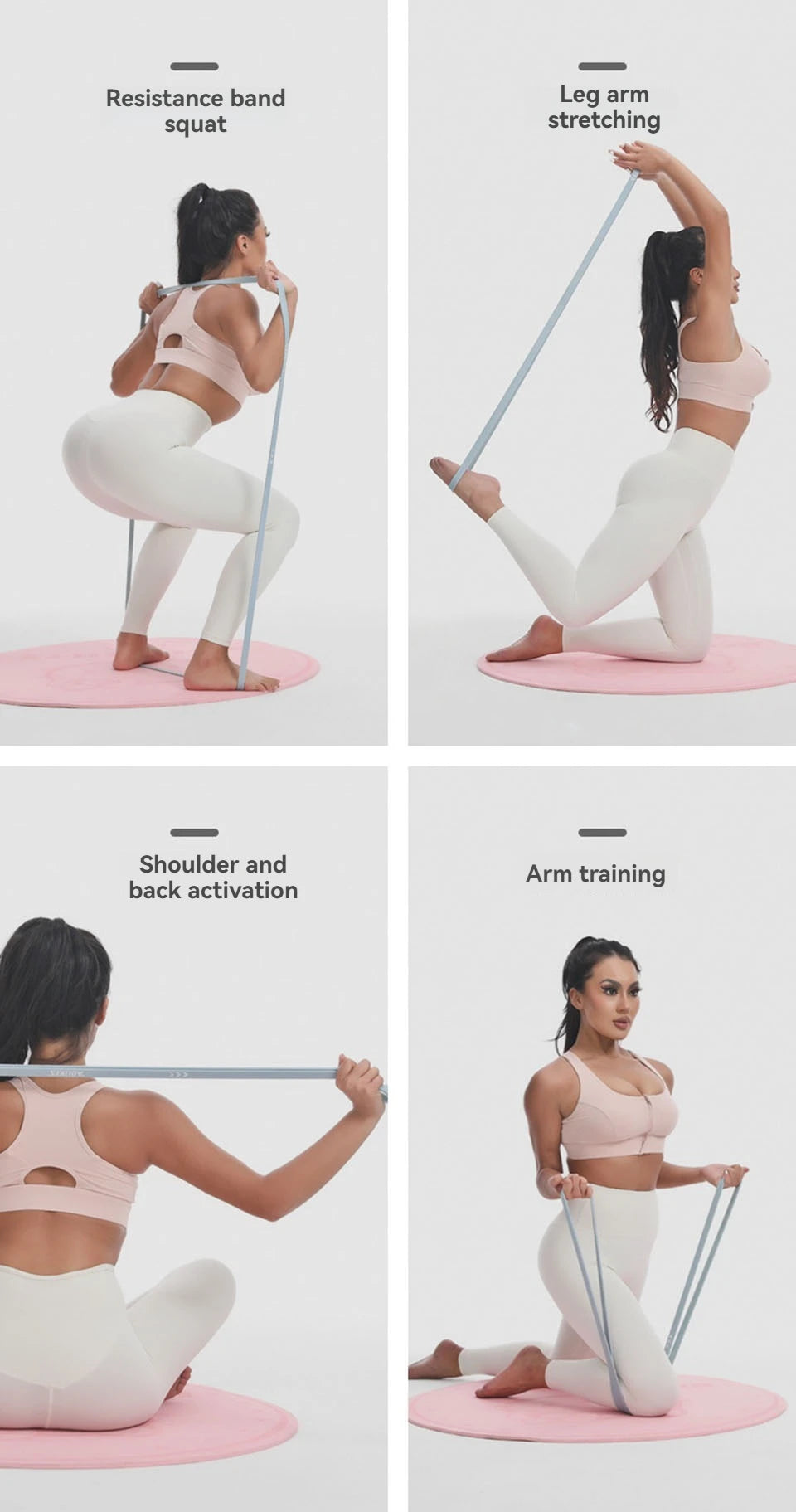 AOLIKES 1PCS Resistance Bands for Working Out, Exercise Bands, Workout Bands, Pull Up Assistance Bands, Long Heavy Stretch Bands