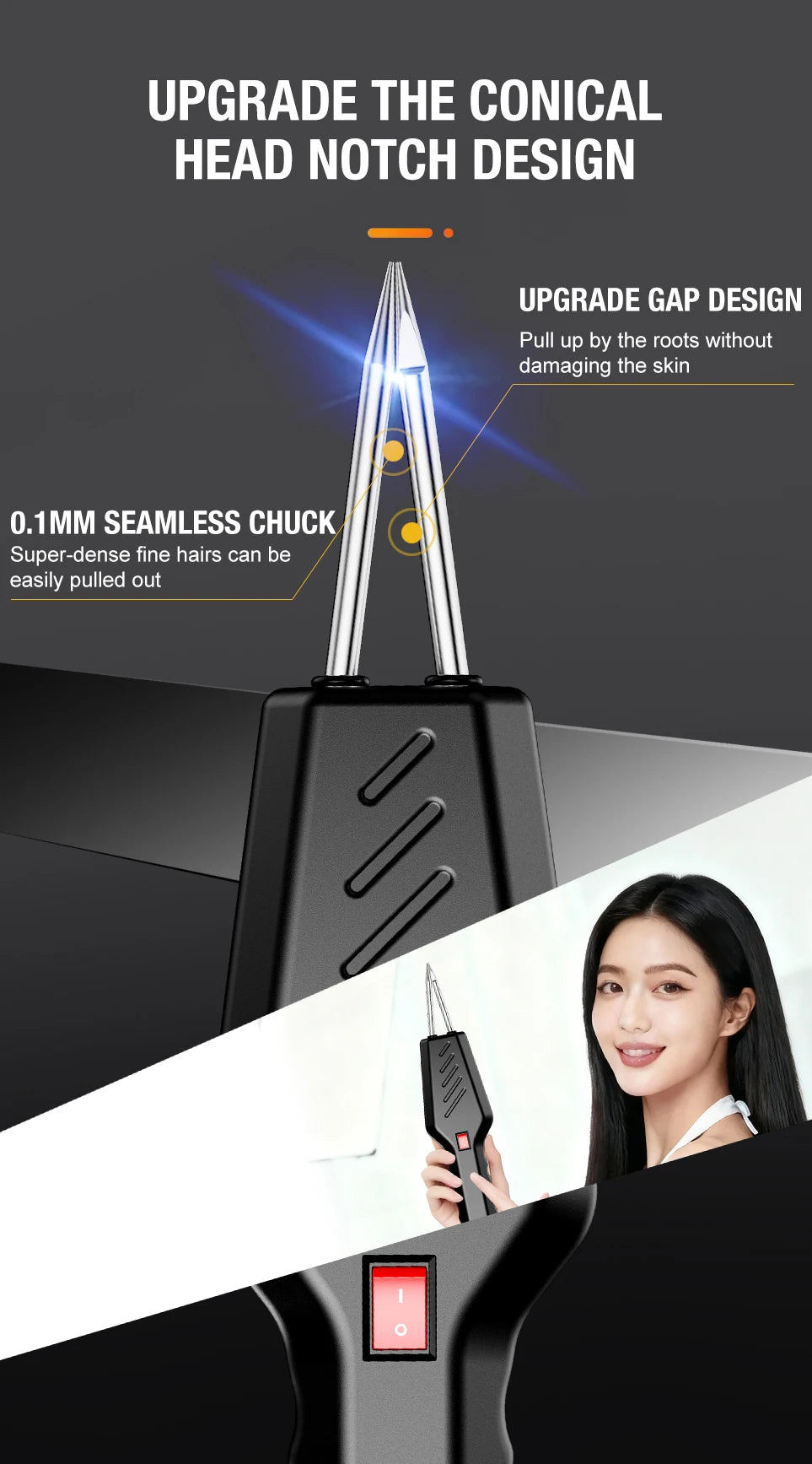 Electric hair removal tool for chicken feathers, duck feathers, goose feathers, handheld household hair removal machine, fully a