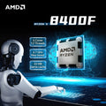 AMD Ryzen 5 8400F 6-Cores 12-Threads DDR5 New Desktop computer CPU processor with Socket AM5 R5 8400f 4.7GHz PCIe 4.0 but no fan