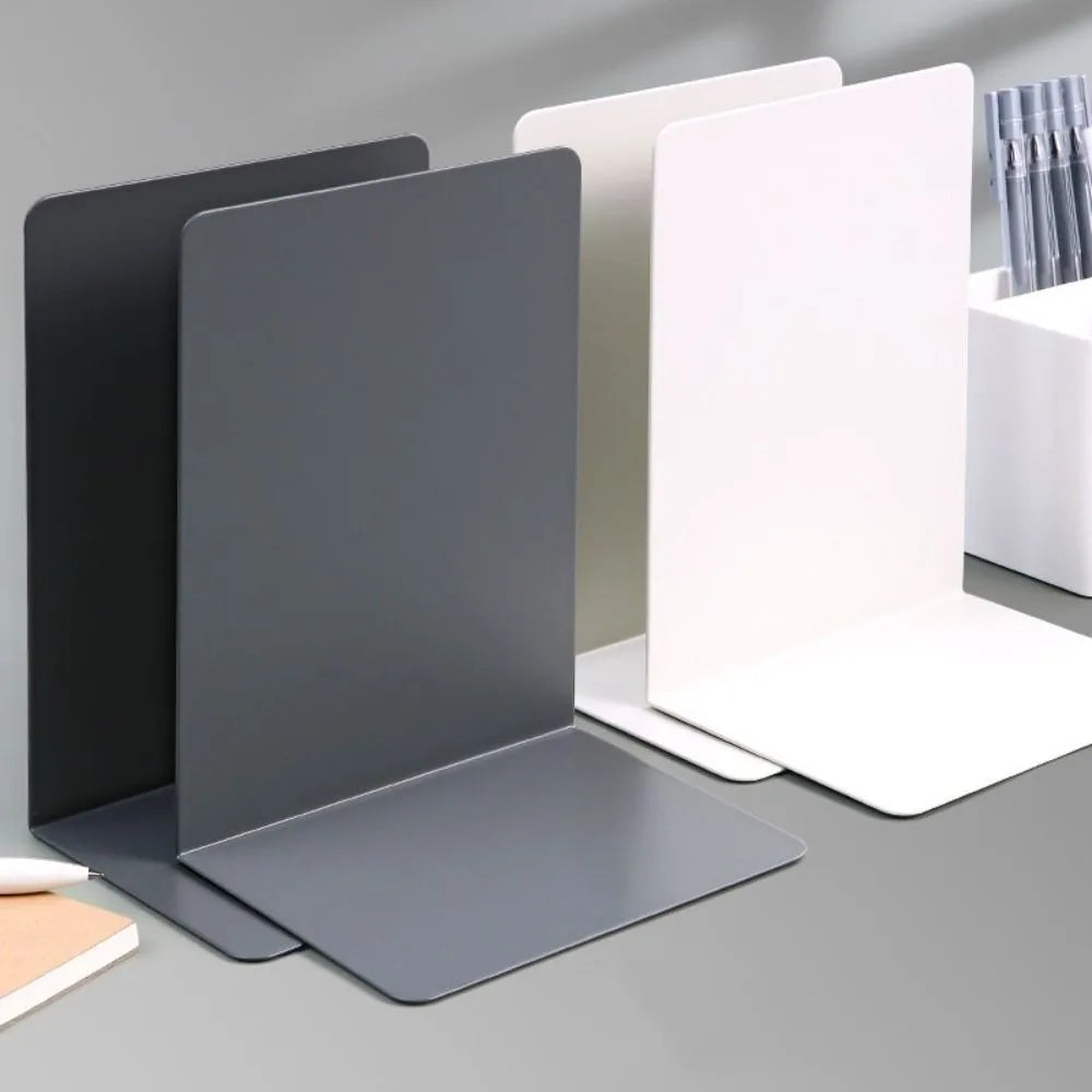 Desktop Organizer L-shaped Desk Bookends Durable Display Book Stand Simple INS Book Support Rack Minimalism