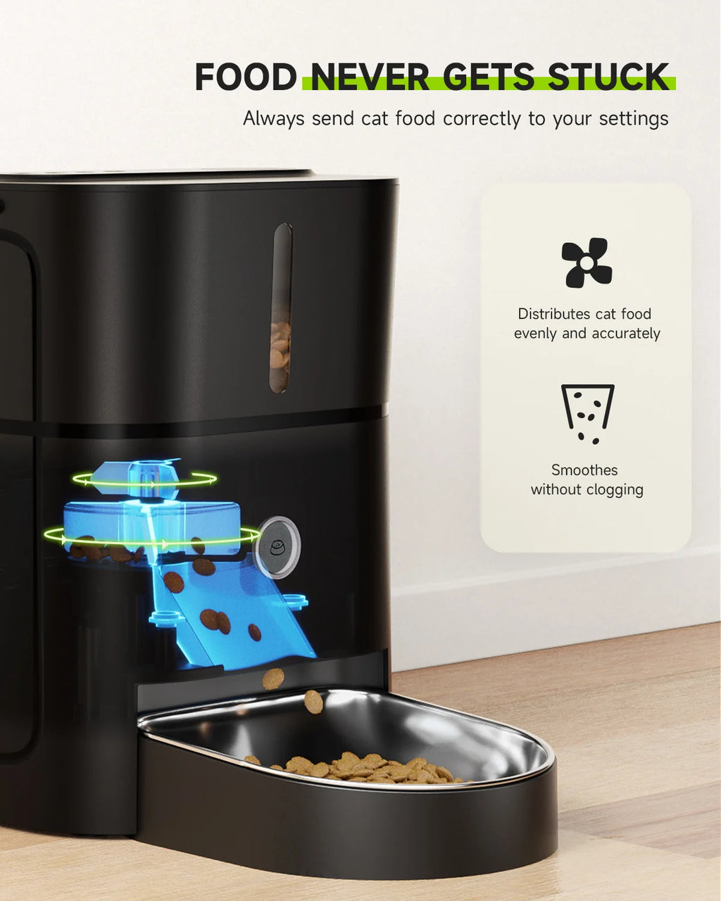 APETDOLA Automatic Cat Feeder Pet Smart Cat Food Dispenser Remote Control WiFi Button Timed Feeders For Cats Dog Accessories