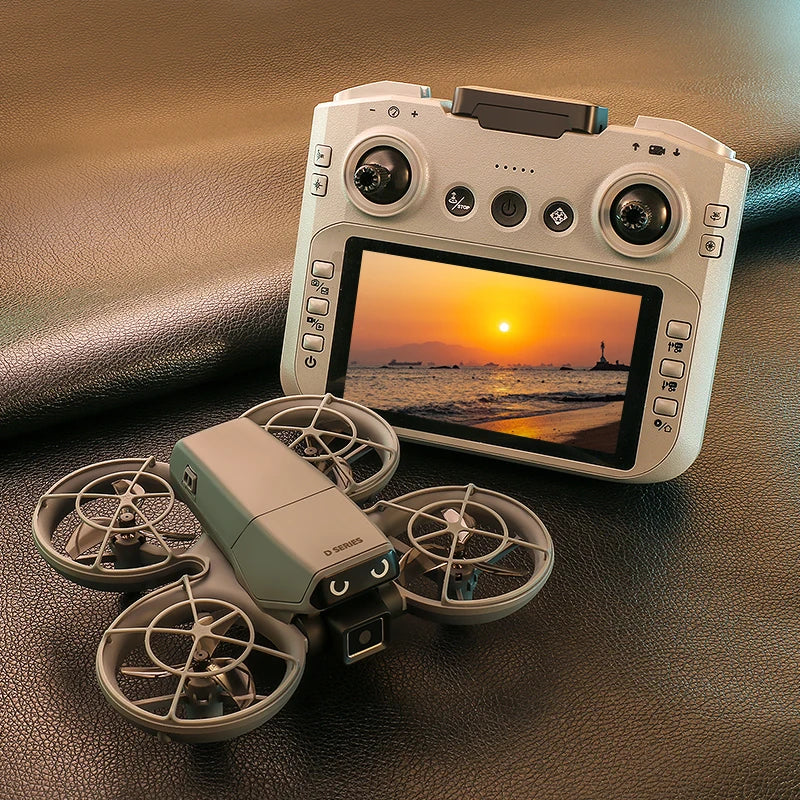D36 Drone 4K HD Aerial Photography Dual Cameras Screen RC Quadcopter with Dynamic Lighting Optical Flow UAV Toys Gifts