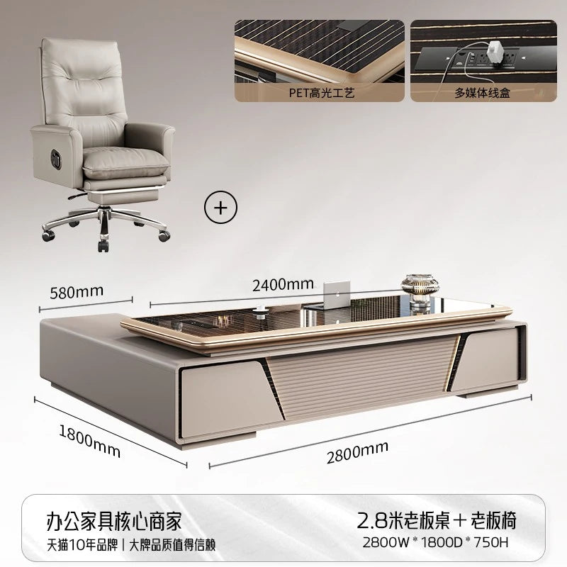 Bedroom Computer Office Desk Cheap Computer Gaming Drawer Conference Office Desk Reception Space Saving Tavolo Office Furniture