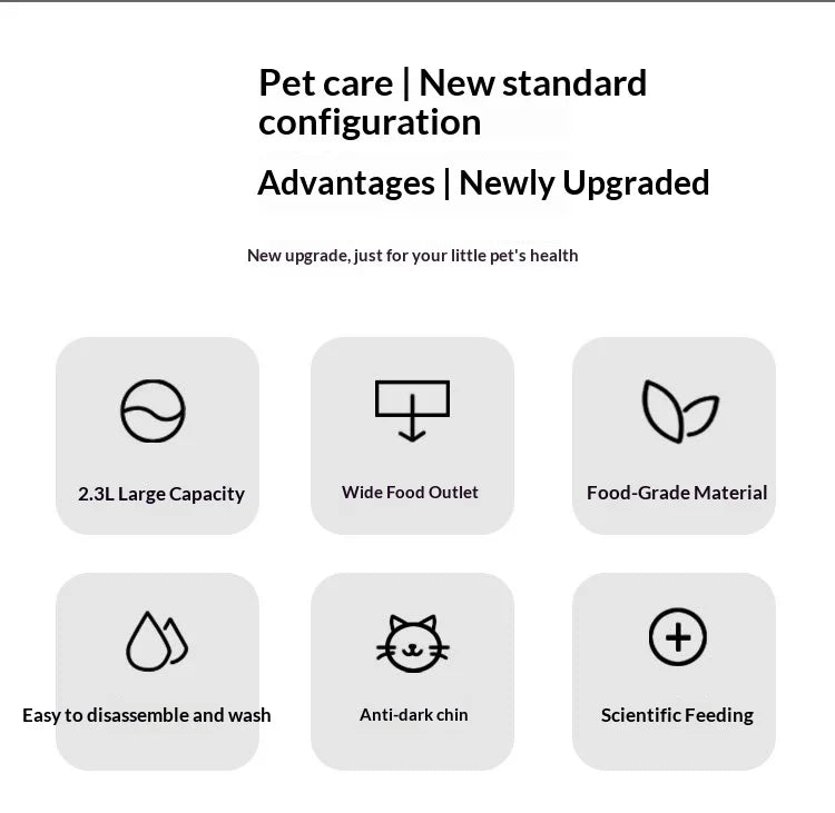 Large Capacity Automatic Pet Feeder and Water Dispenser All in One Dog Cat Bowl Smart Gravity Food Water Bowl for Pets