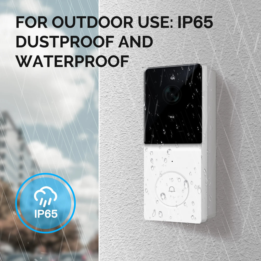 MOES Tuya Smart WiFi Video Doorbell Camera with 2-Way Audio Intercom, Night Vision & Wireless Door product  Home Security