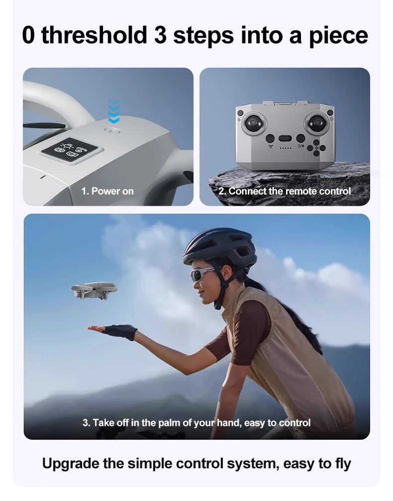 NEW Drone GT3 8K 4K Professional HD 180° ESC Dual Cameras Mini WIFI Dron Obstacle Avoidance FPV Foldable RC Quadcopter Toys UAV
