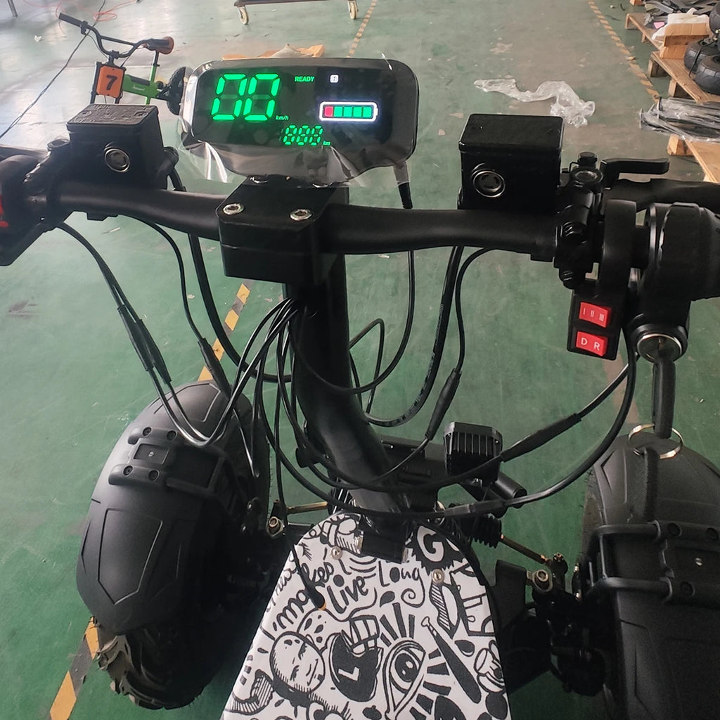 Travel Electric Scooter 60v 60ah 21 inch 10000W 4 Wheel Folding Adult All Terrain Vehicle Quad Wheel Scooter 4x4 All Terrain