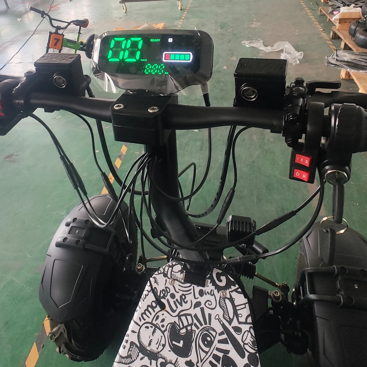 Travel Electric Scooter 60v 60ah 21 inch 10000W 4 Wheel Folding Adult All Terrain Vehicle Quad Wheel Scooter 4x4 All Terrain