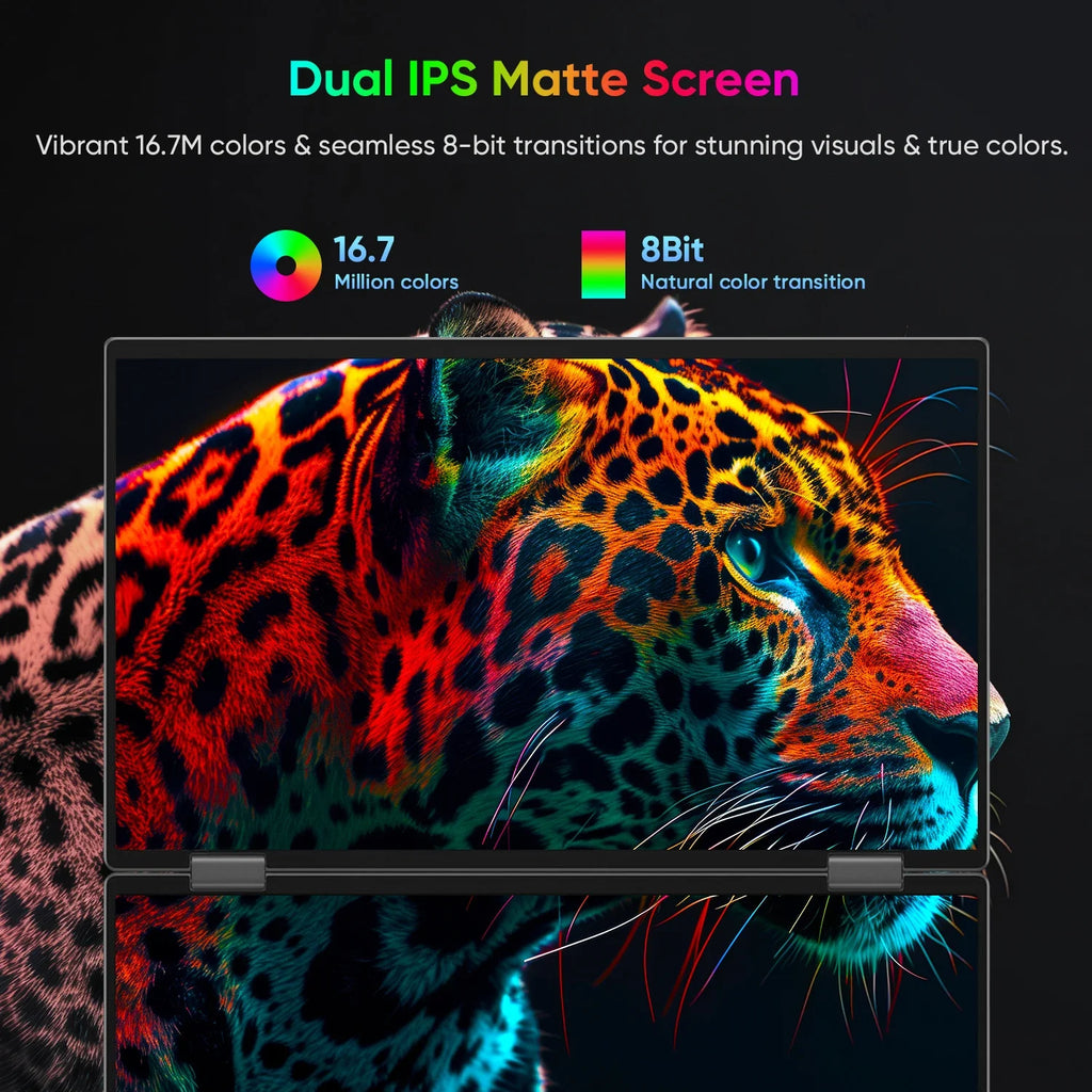 15.6 Inch FHD Dual Screen Extend LCD 1080P Monitor Portable Foldable Laptop Smart Gaming Triple Screen Display Computer Monitor