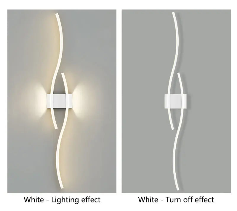 Long Strip LED Wall Lamps for Bedroom Living Room Indoor LED Wall Lights Wall Sconce for Corridor Aisle AC85-265V Interior Lamp