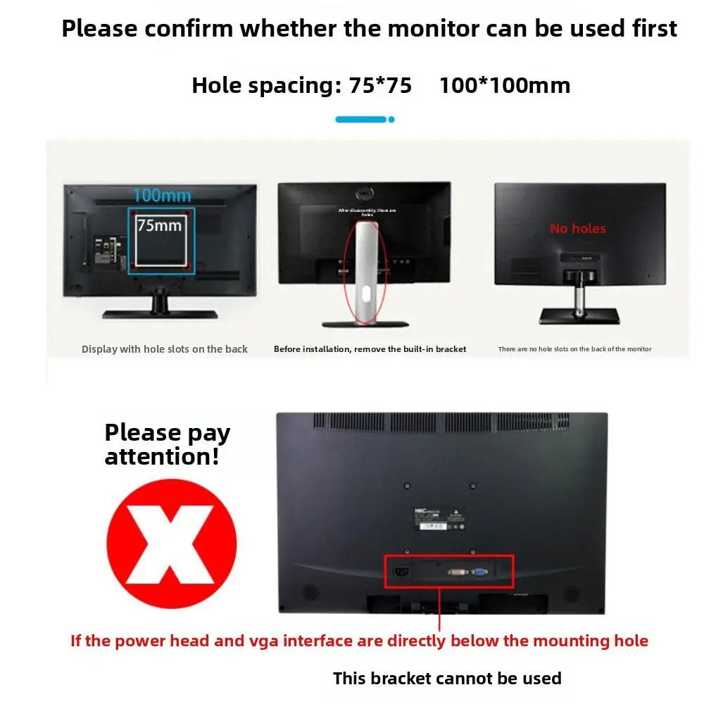Desktop Base Desktop Monitor Holder Adjustable Portable Computer Monitor Stand Folding Thickening Computer Booster Stand School