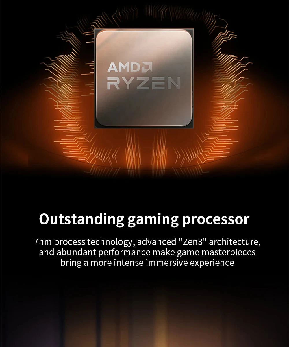 AMD Ryzen 7 5700X 8-Core 16-Thread 7NM 3.4GHz L3=32M Processor 65W Socket AM4 NEW R7 5700X Gaming CPU Processor DDR4 but without