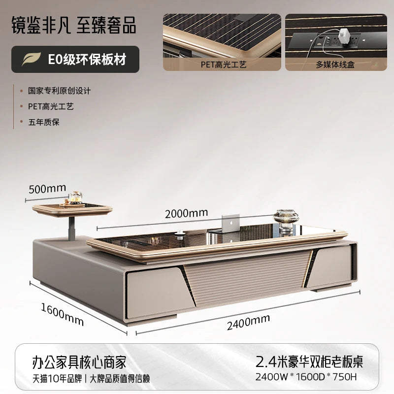Bedroom Computer Office Desk Cheap Computer Gaming Drawer Conference Office Desk Reception Space Saving Tavolo Office Furniture