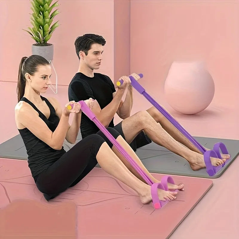 4 Resistanc Elastic Pull Ropes Exerciser Rower Belly Resistance Band Home Gym Sport Training Elastic Bands for Fitness Equipment