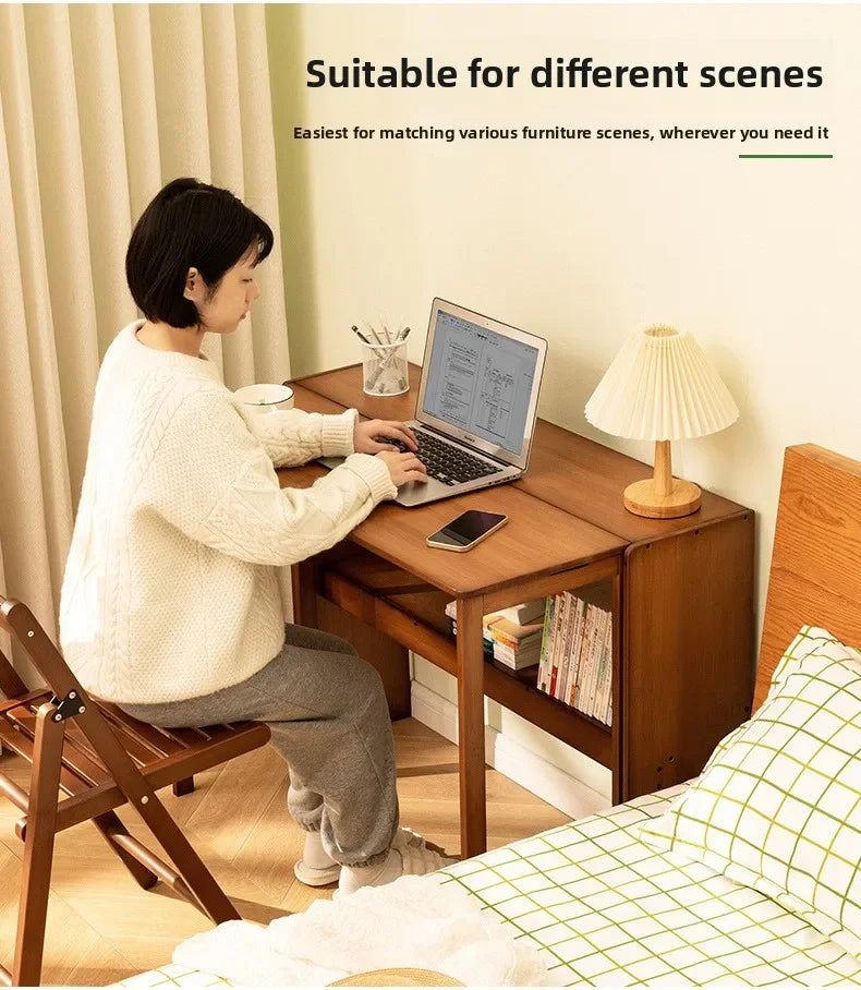 Foldable Computer Desk Home Desktop Desk Simple Desk Bedroom Workbench Simple Learning Writing Desk