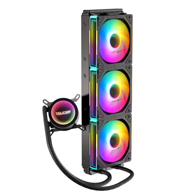 TEUCER CPU Water Cooler With JM-1 Fan All In One CPU Liquid Cooling 240mm/360mm ARGB Water-Cooled Radiator for X99 Motherboard