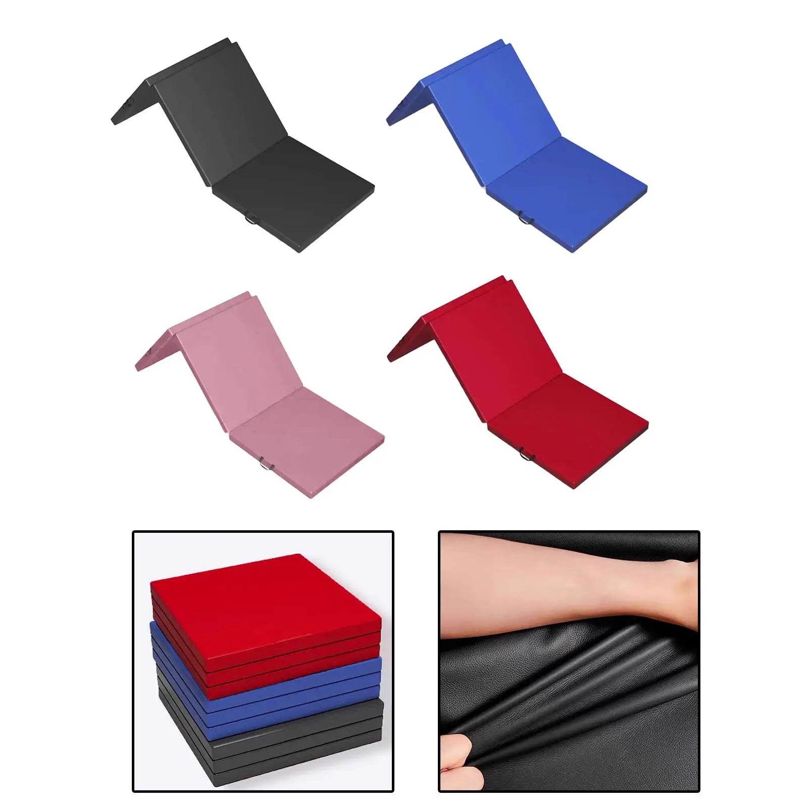 Folding Exercise Mat Foldable Yoga Mat Multifunctional 6'x2'x 2" for Women Men Gym Mat for Training Balance Yoga Pilates Workout
