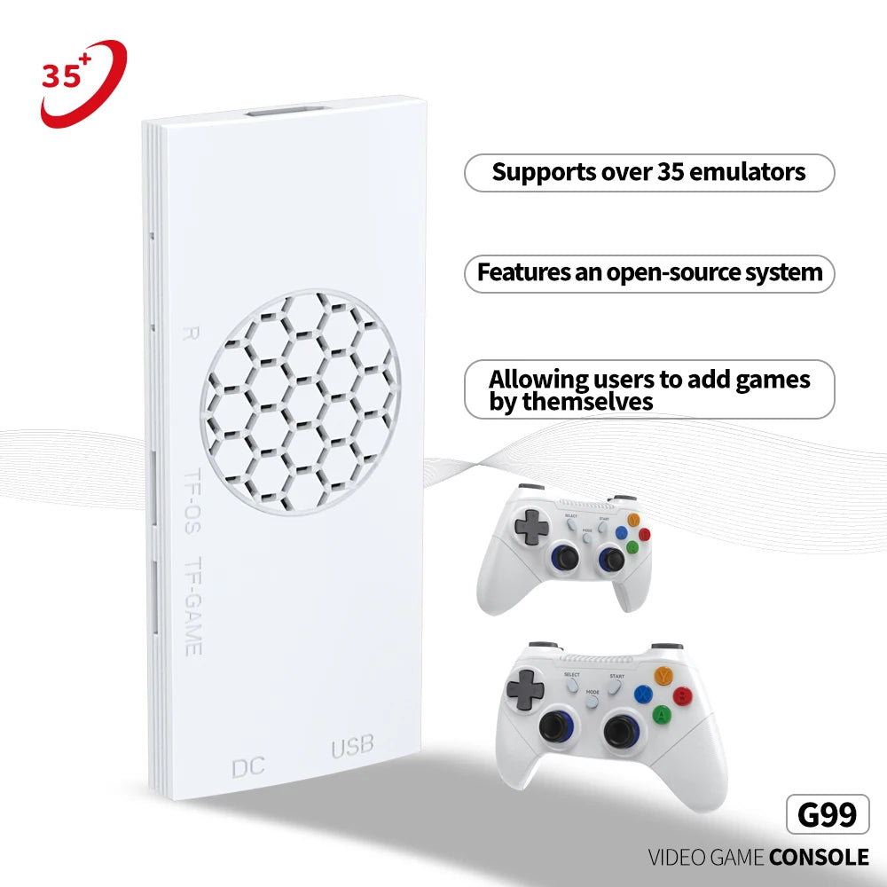 8-Core Processor Game Console G99 for P1/P2/FC(Over 35 Emulators) with 4K HD Display,2.2GHz Frequency & Multi-Language Support