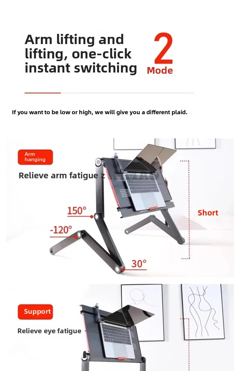 Laptop desk, foldable tablet stand, adjustable and movable