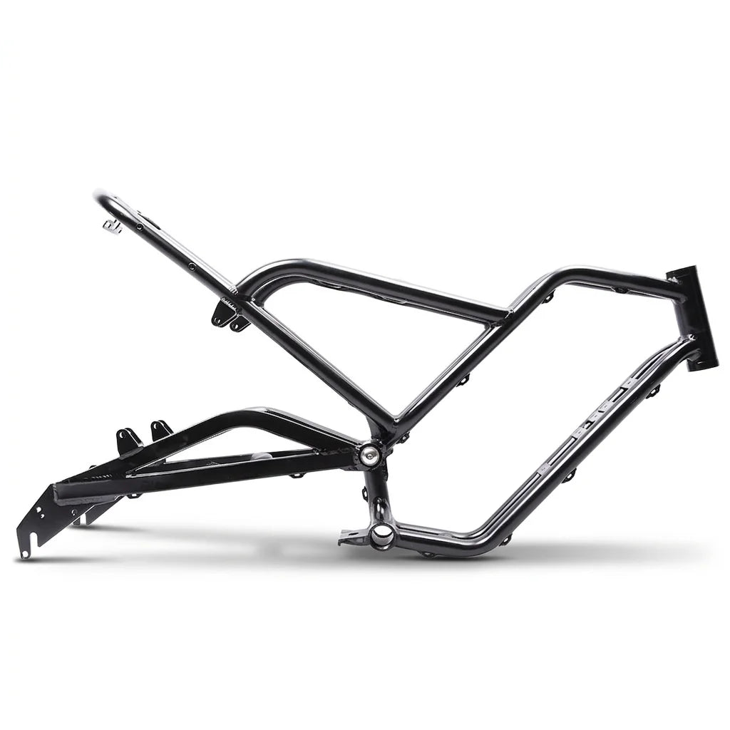 Premium 20" Softtail Electric Fat Tire Bike Frame Full Suspension 6061 Aluminum Alloy for Off-Road Snow E-Bike