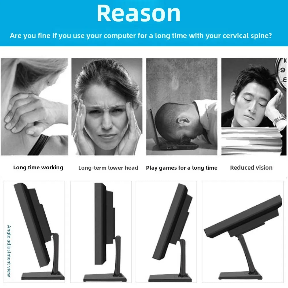 Desktop Base Desktop Monitor Holder Adjustable Portable Computer Monitor Stand Folding Thickening Computer Booster Stand School