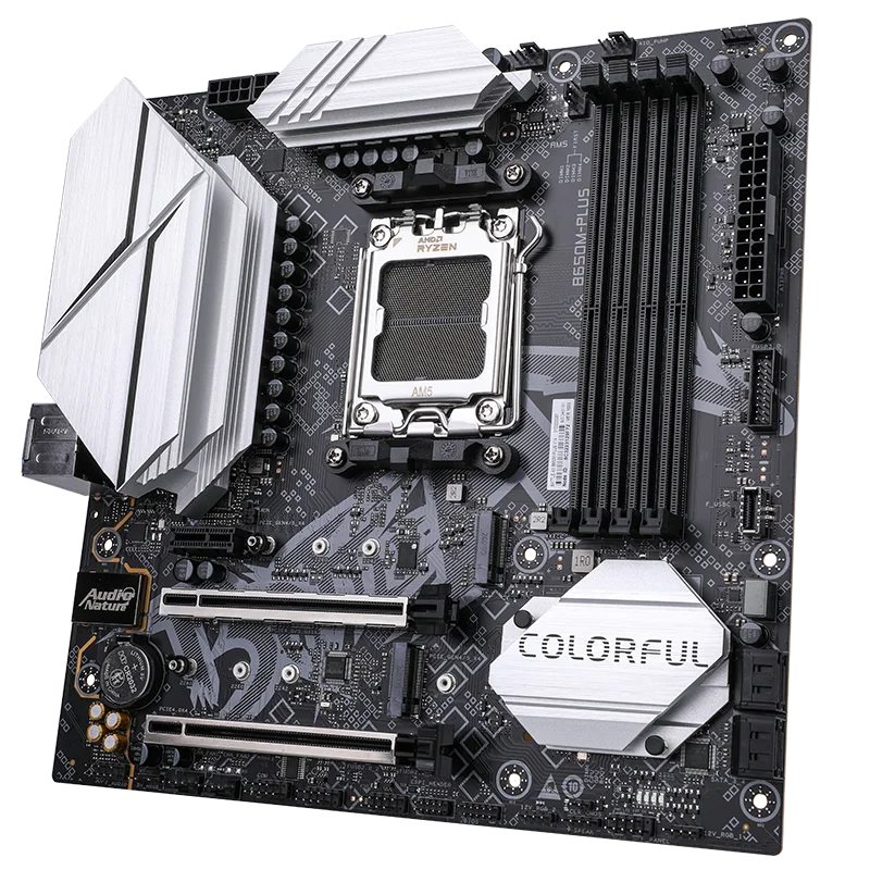 colorful brand amd b650 motherboard 4 dimms RTL8125BG 2.5Gbit lan BATTLE-AX B650M-PLUS V14 from brazil