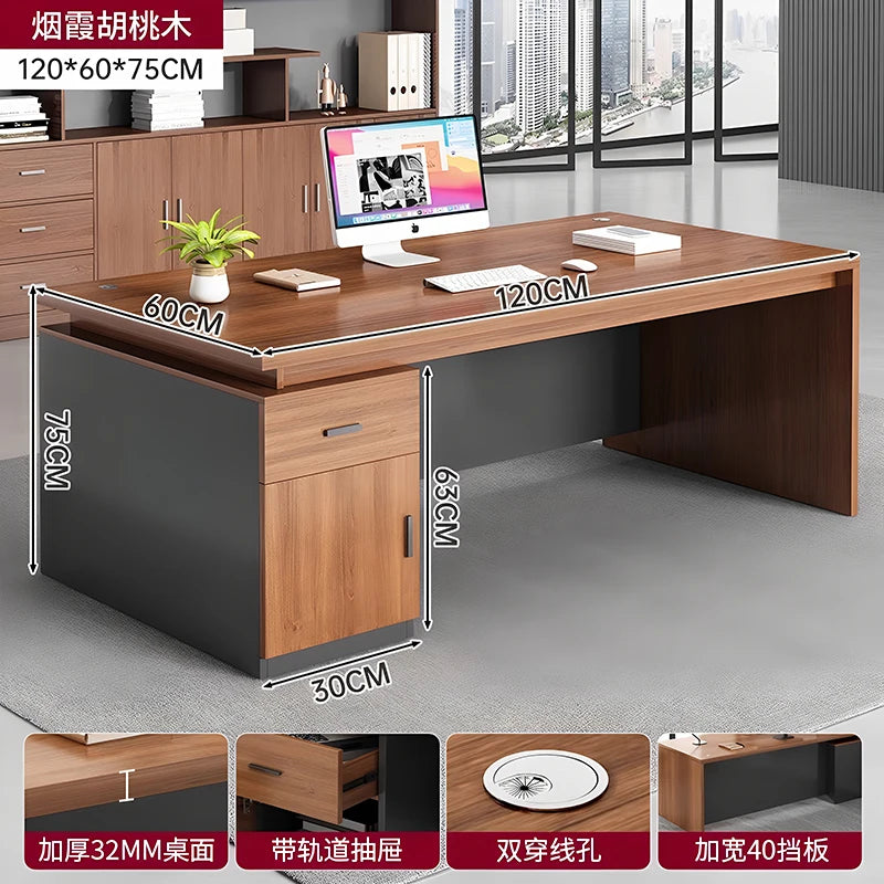Cabinet Aesthetic Modern Desk Black Unique Gaming Computer Office Desk Design Writing Biurka Komputerowe Home Accessories