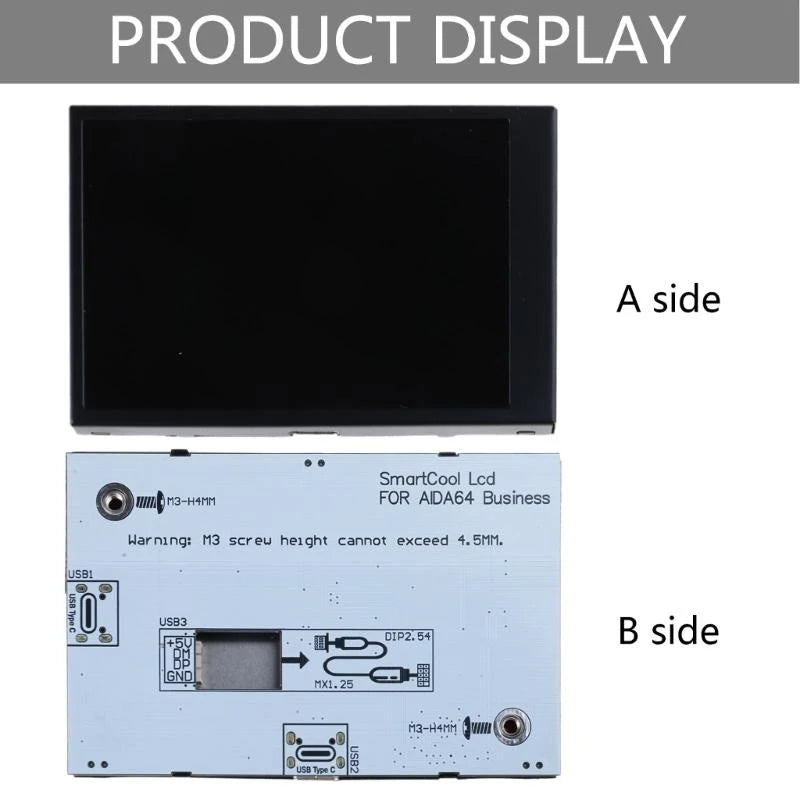 Portables Monitors,3.5inch Travel Monitors for Laptops 320x480 IPS Second Screen, Gamings Monitors,USB External Monitors