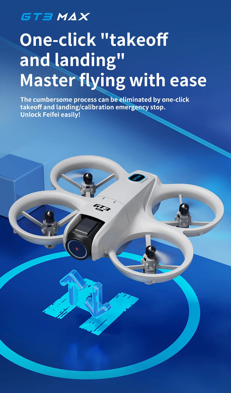 GT3 Max Drone 8K HD Aerial Photography Large Screen Optical Flow Positioning Brushless Intelligent Obstacle Avoidance New